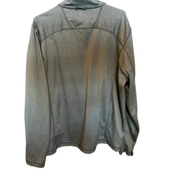 NORTH FACE Mens XL Jacket Knit Lightweight Jacket Zip 3 Pocket + 1 Inside Gray - Picture 2 of 8